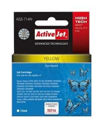 ActiveJet AEB-714N Supreme - Blekkpatron Yellow