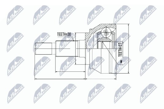 Nty Drivknute drivaksel NTY NPZ VW 027