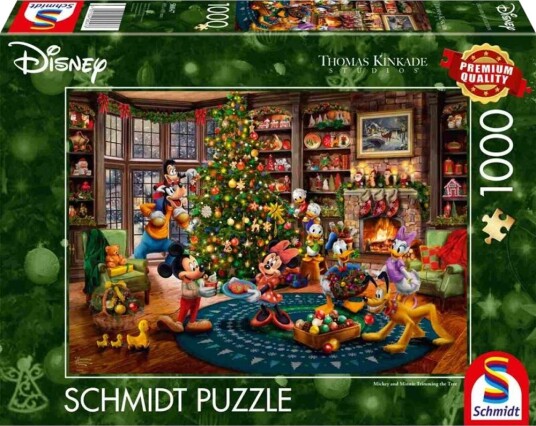 Puslespill 1000 Disney Tree Christmas