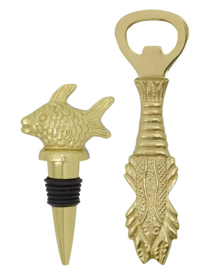 house doctor Bar Tilbehør, Hdfish, Antikt Guld - Gold - ONE SIZE