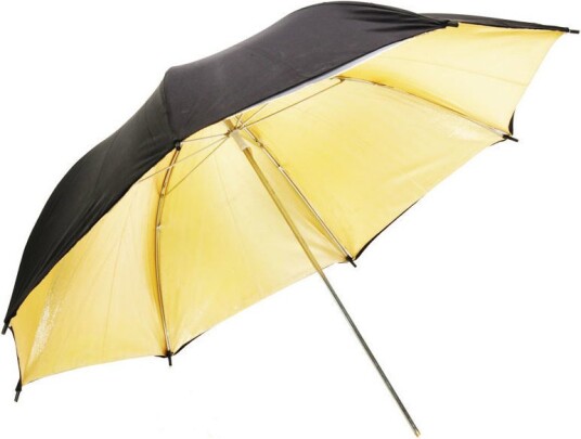 Fotoplex Paraply Reflektiv Gull 105 cm
