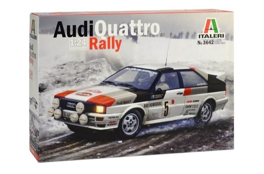 ITALERI 1:24 Audi Quattro Rally Modellbyggesett