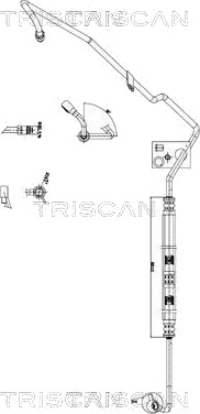 TRISCAN 8516 29053 Hydraulikkslange, styring