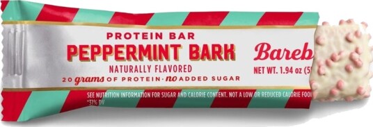 Barebells peppermint bark proteinbar 55g Barebells peppermint bark proteinbar 55g
