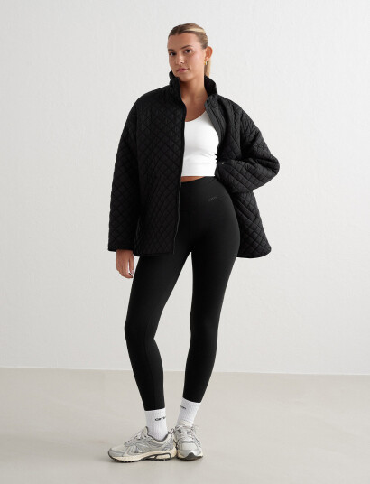 aim´n Oversized Quilted Jacket - Black - XS