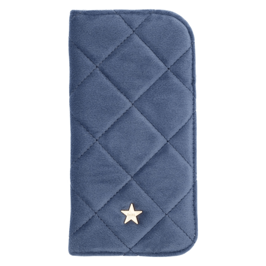 DARK Velvet Quilted Eyewear Case Grisalle Blue DARK Velvet Quilted Eyewear Case Grisalle Blue