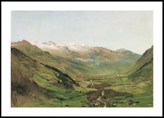 The Gastein Valley by Anton Romako Plakat Plakat / 70x100cm