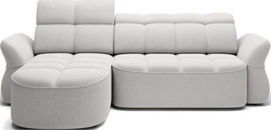 Seksjon Eltap Beneth 301x115x185 cm Space 03 lys grå Venstre