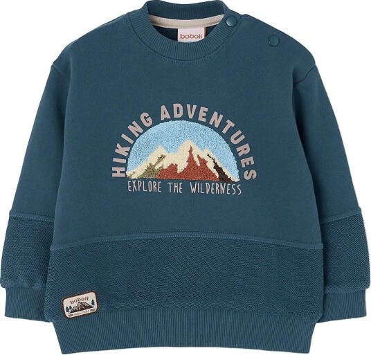 Boboli Fleece Sweatshirt For Boy  Bci   FOREST   140