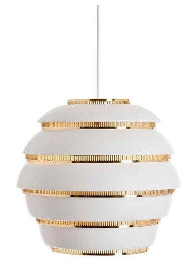 artek Beehive A331 Taklampe Hvit & Messing artek Beehive A331 Taklampe Hvit & Messing