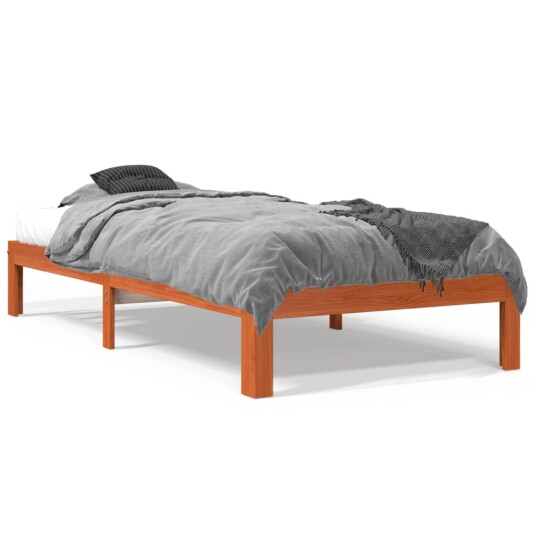 vidaXL Dagseng voksbrun 75x190 cm heltre furu 8721012361713