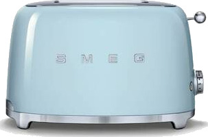 Smeg TSF01 2-Skivers Brødrister Pastellblå med Smulebrett