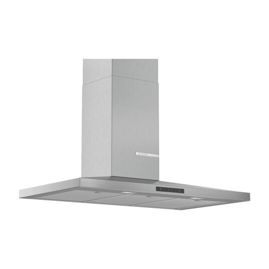 Bosch Serie 4 Vegghengt Kjøkkenvifte 90 cm Rustfritt Stål med Belysning og Intensiv Hastighet