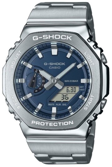 Casio Herreklokke GM 2110D 2BER G shock Blå/Stål Ø44.4 mm Casio Herreklokke GM 2110D 2BER G shock Blå/Stål Ø44.4 mm