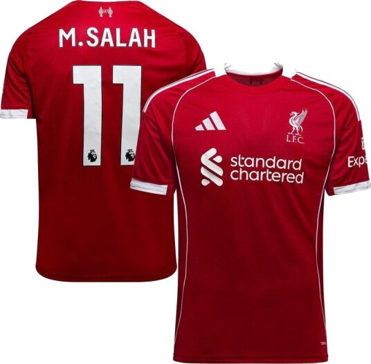 Liverpool Hjemmedrakt 2025/26 M.Salah 11 Barn adidas størrelse 140 cm