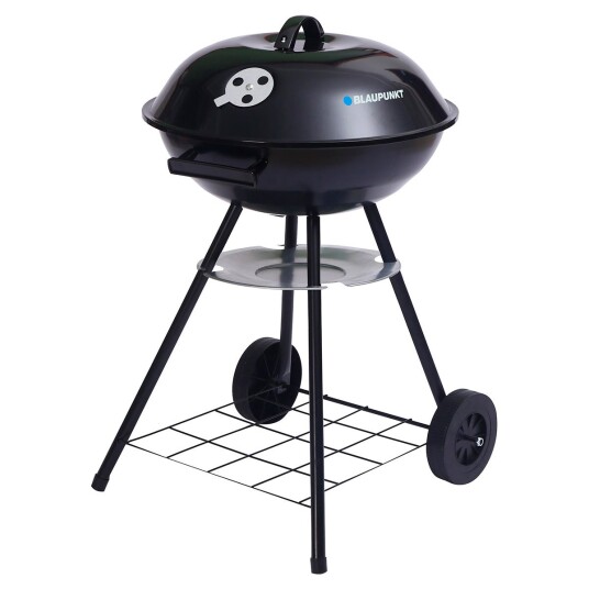 Rund Grill Med Låg Og Termometer Blaupunkt Gc401, Sort Rund Grill Med Låg Og Termometer Blaupunkt Gc401, Sort
