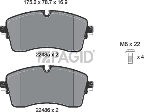 PAGID T2752N Bremseklosser