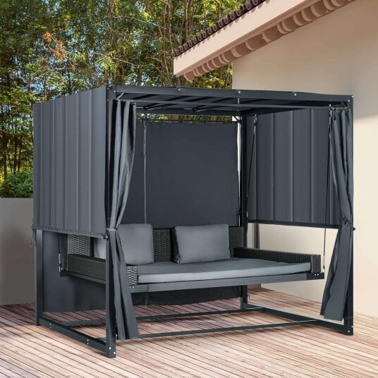 Værbestandig hagehuske med pergola