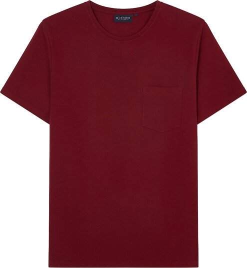 Lexington Clothing Midweight Organic Cotton Tee Burgundy S
