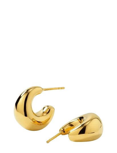 SYSTER P Bolded Little Sis Earrings Gold |Guld |One Size