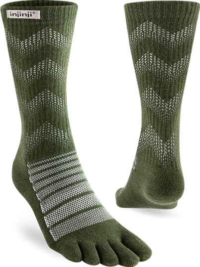 Injinji Outdoor Midweight Crew Wool Forest M 40.5 44