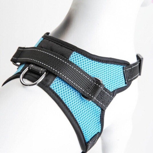 LEO-K9 hundesele i pustende air mesh materiale