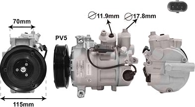 AC-kompressor VAN WEZEL 3001K726