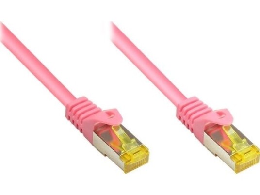 Rj45 Patchkabel Mitcat.7 Rohkabel Und Rastnasenschutz (Rns®) S/Ftp Pimf Halogenfrei 600Mhz Ofc Magenta 2M Good Connections® (8070R-020M)