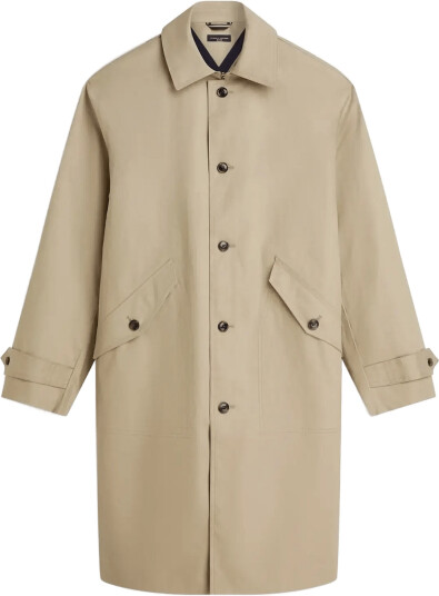 Tommy Hilfiger Dc Technical Cotton Carcoat Beige S