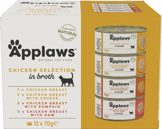 Applaws I Buljong Kyllingutvalg 24 X 70 G