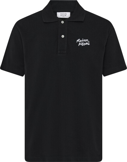 Maison Kitsune Maison Kitsune Handwriting Comfort Polo Black S