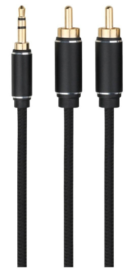 Dacota Mini Jack M RCA M 1,5 m svart