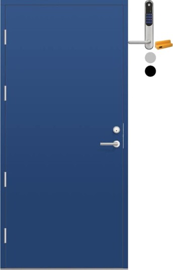 Ytterdør Bygg1 Fjell 09 med Yale Doorman Classic Home