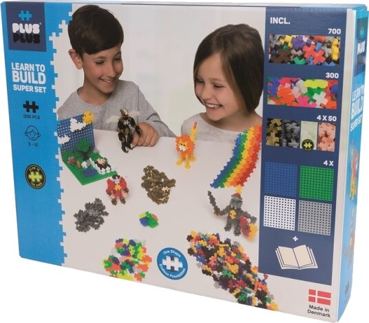 Plus-Plus Basic Learn to build Super set / 1200 pcs