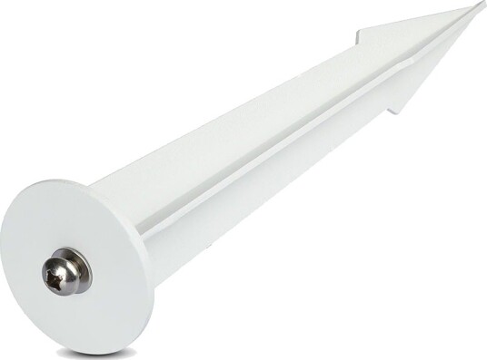 V Tac Ø60mm hvit spyd til lyskaster   IP65 aluminium 26,5cm høyde