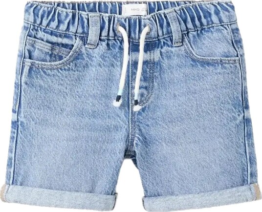 Mango Denim Turn Up Bermuda Shorts   Blue   2 3