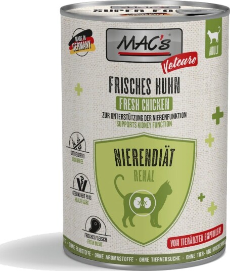 Mac'S Cat Vetcare Renal Kylling 6X400 G