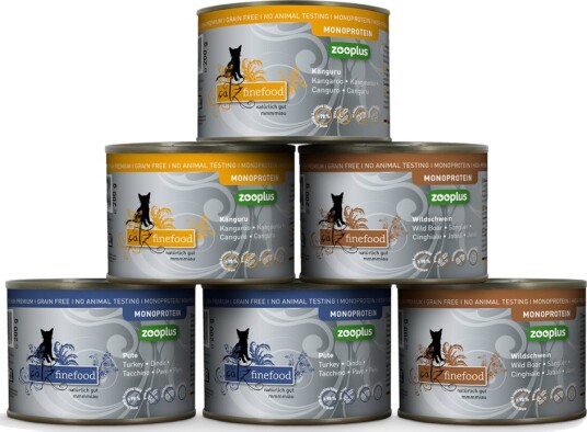 Catz Finefood Monoprotein Våtfôr Til Katt Kalkun Kenguru Og Villsvin 6 X 200 G