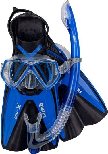 Mares X-One Pirate-18, snorkelsett junior XS/24-29 blue Mares X-One Pirate-18, snorkelsett junior XS/24-29 blue