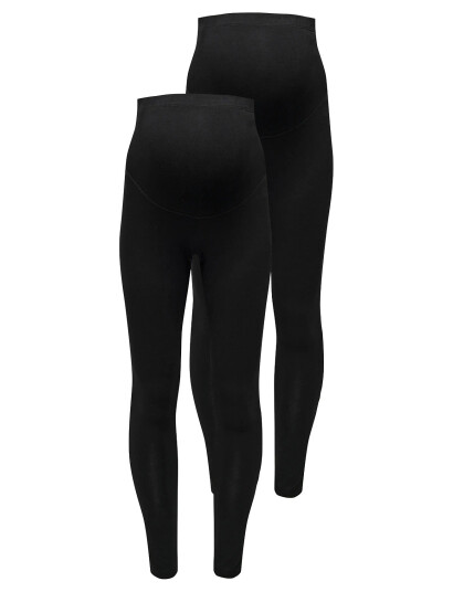 Only Maternity Olmlovely Life New Legging 2Pck Jrs Noos - Black - L