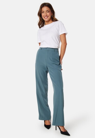 ONLY Berry High Waist Wide Pant Goblin Blue 34/32