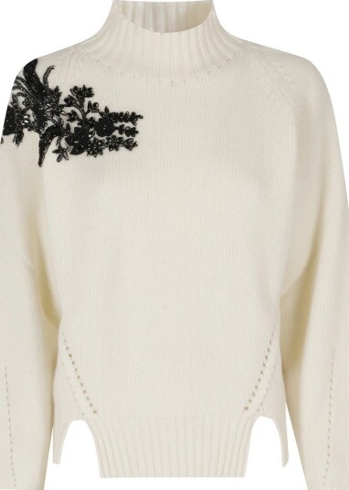 Ermanno Scervino Dame Strikkevarer Hvit S,