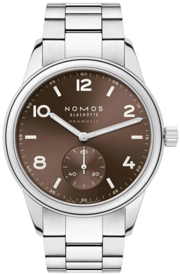 Nomos Glashütte Herreklokke N 760 Club Sport Neomatik Brun/Stål Nomos Glashütte Herreklokke N 760 Club Sport Neomatik Brun/Stål