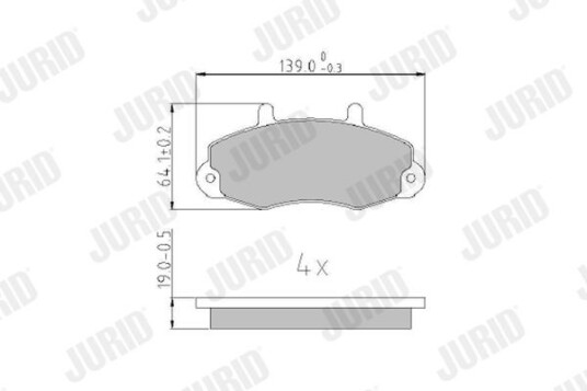 Bremseklosser JURID 573950J Bremseklosser JURID 573950J