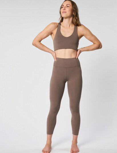 Girlfriend Collective Float High-Rise Legging, 7/8 - Brown - L Girlfriend Collective Float High-Rise Legging, 7/8 - Brown - L