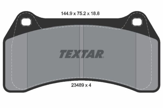 Bremseklosser TEXTAR 2348901 Bremseklosser TEXTAR 2348901