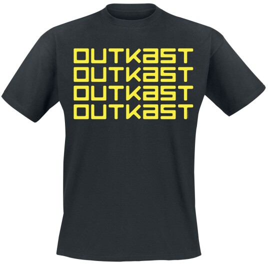 OutKast T-skjorte Logo Repeat S til XL Herrer svart OutKast T-skjorte Logo Repeat S til XL Herrer svart