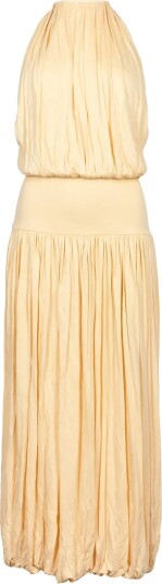 TOTEME Gathered Jersey Midi Dress YELLOW XS TOTEME Gathered Jersey Midi Dress YELLOW XS