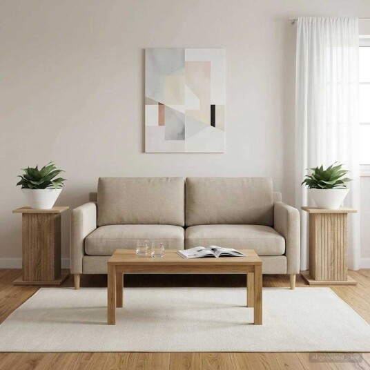 vidaXL Planteholder 2 stk. Sonoma eik 30,5 x 30 x 43 cm Konstruert tre