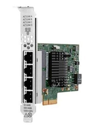 HP I350-T4 Nettverksadapter PCIe x4 Gigabit Ethernet 4 porter HP I350-T4 Nettverksadapter PCIe x4 Gigabit Ethernet 4 porter